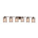 Justice Designs - FSN-8446-15-SEED-DBRZ - Six Light Bath Bar - Fusion - Dark Bronze