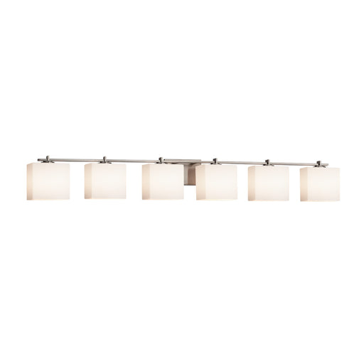 Fusion Six Light Bath Bar Brushed Nickel