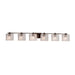 Justice Designs - FSN-8446-55-SEED-DBRZ - Six Light Bath Bar - Fusion - Dark Bronze