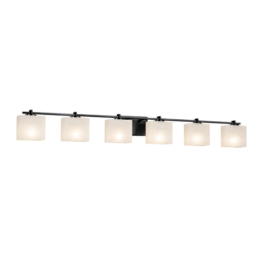 Fusion Six Light Bath Bar Matte Black