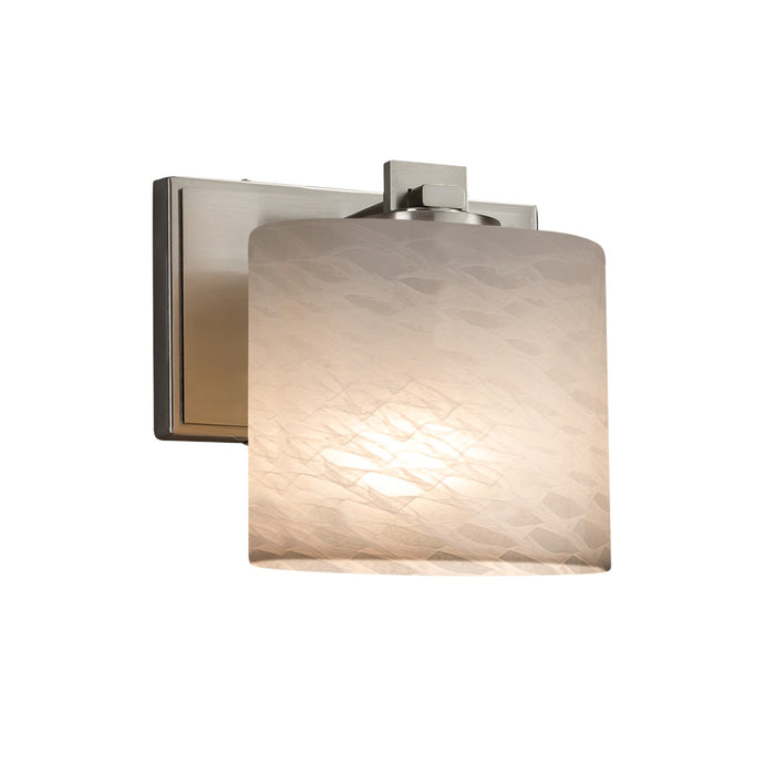 Justice Designs - FSN-8447-30-WEVE-NCKL - One Light Wall Sconce - Fusion - Brushed Nickel