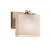 Justice Designs - FSN-8447-55-OPAL-BRSS - One Light Wall Sconce - Fusion - Brushed Brass
