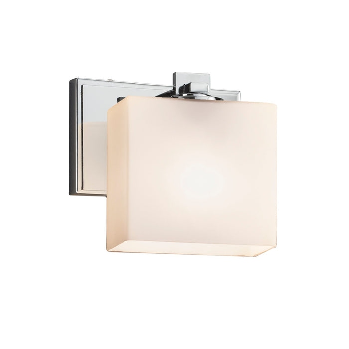 Justice Designs - FSN-8447-55-OPAL-CROM - One Light Wall Sconce - Fusion - Polished Chrome