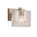 Justice Designs - FSN-8447-55-SEED-BRSS - One Light Wall Sconce - Fusion - Brushed Brass