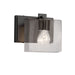 Justice Designs - FSN-8447-55-SEED-MBLK - One Light Wall Sconce - Fusion - Matte Black