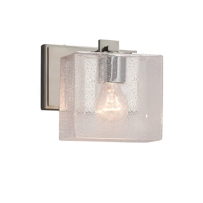 Justice Designs - FSN-8447-55-SEED-NCKL - One Light Wall Sconce - Fusion - Brushed Nickel