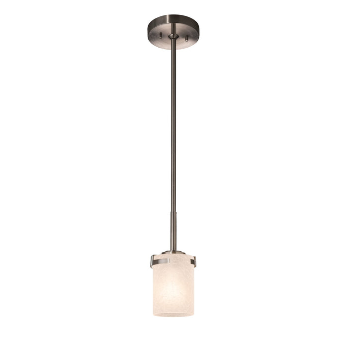 Justice Designs - FSN-8455-10-FRCR-NCKL-LED1-700 - LED Pendant - Fusion - Brushed Nickel