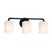 Justice Designs - FSN-8463-15-OPAL-MBLK-LED3-2100 - LED Bath Bar - Fusion - Matte Black