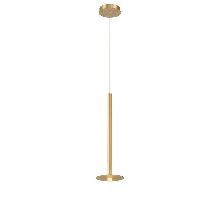 Lib & Co. - 12103-07 - LED Pendant - Piatto - Plated Brushed Gold