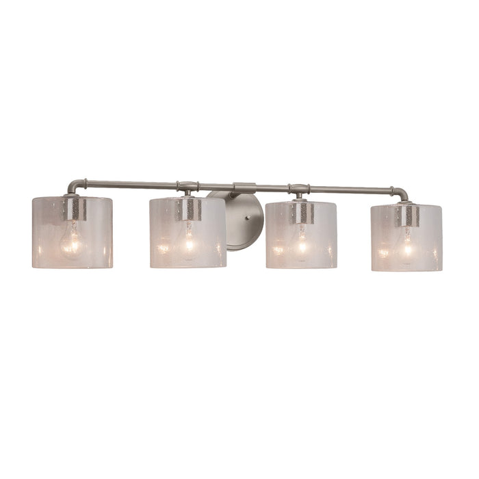 Justice Designs - FSN-8464-30-SEED-NCKL-LED4-2800 - LED Bath Bar - Fusion - Brushed Nickel