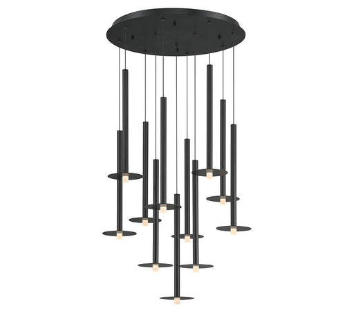 Piatto LED Chandelier Matte Black