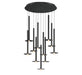 Lib & Co. - 12104-02 - LED Chandelier - Piatto - Matte Black