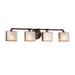 Justice Designs - FSN-8464-55-MROR-DBRZ-LED4-2800 - LED Bath Bar - Fusion - Dark Bronze