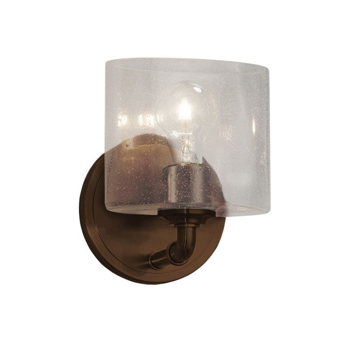 Justice Designs - FSN-8467-30-SEED-DBRZ-LED1-700 - LED Wall Sconce - Fusion - Dark Bronze