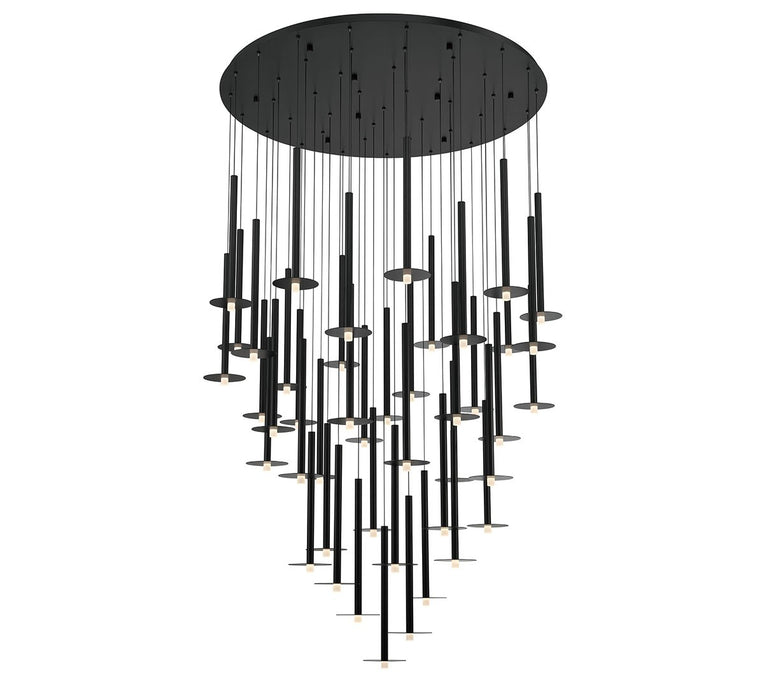 Lib & Co. - 12106-02 - LED Chandelier - Piatto - Matte Black