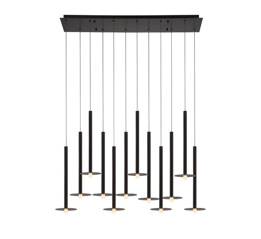 Lib & Co. - 12107-02 - LED Chandelier - Piatto - Matte Black