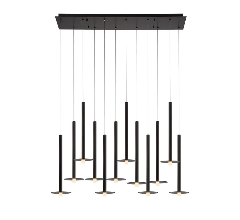 Lib & Co. - 12107-02 - LED Chandelier - Piatto - Matte Black