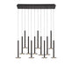 Lib & Co. - 12107-02 - LED Chandelier - Piatto - Matte Black