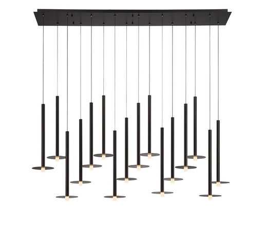 Piatto LED Chandelier Matte Black