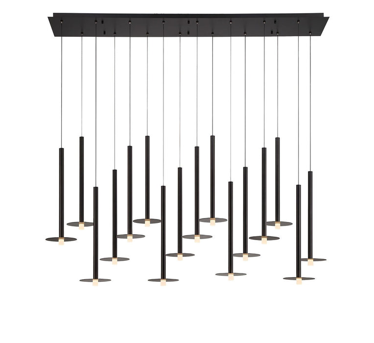 Lib & Co. - 12108-02 - LED Chandelier - Piatto - Matte Black