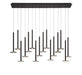 Lib & Co. - 12108-02 - LED Chandelier - Piatto - Matte Black