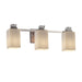 Justice Designs - FSN-8473-15-RBON-NCKL - Three Light Bath Bar - Fusion - Brushed Nickel