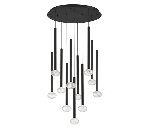 Lib & Co. - 12110-02 - LED Chandelier - Soffio - Matte Black