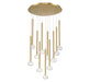 Lib & Co. - 12110-07 - LED Chandelier - Soffio - Plated brushed gold
