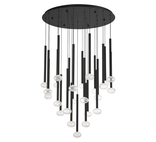 Soffio LED Chandelier Matte Black