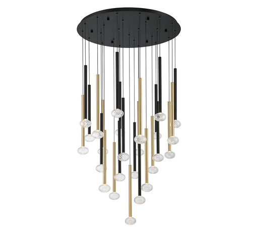 Lib & Co. - 12111-023 - LED Chandelier - Soffio - Matte Black and Brushed Gold