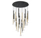 Lib & Co. - 12111-023 - LED Chandelier - Soffio - Matte Black and Brushed Gold