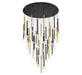 Lib & Co. - 12112-023 - LED Chandelier - Soffio - Matte Black and Brushed Gold