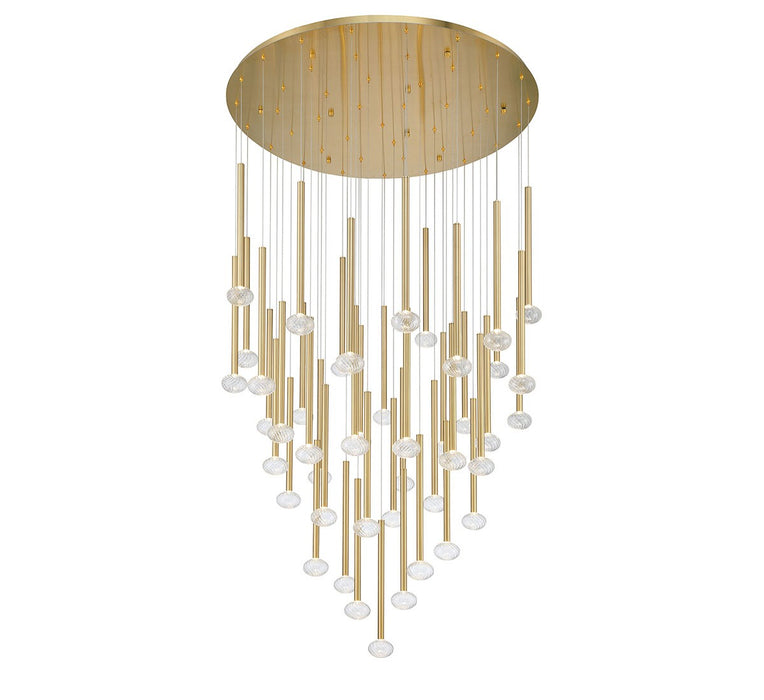 Lib & Co. - 12112-07 - LED Chandelier - Soffio - Plated Brushed Gold