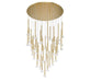 Lib & Co. - 12112-07 - LED Chandelier - Soffio - Plated Brushed Gold