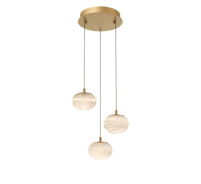 Lib & Co. - 12120-030 - LED Pendant - Calcolo - Painted Antique Brass