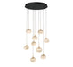 Lib & Co. - 12121-02 - LED Chandelier - Calcolo - Matte black