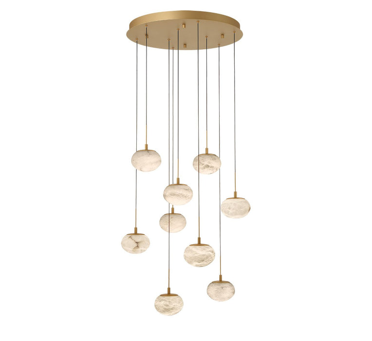 Lib & Co. - 12121-030 - LED Chandelier - Calcolo - Painted Antique Brass