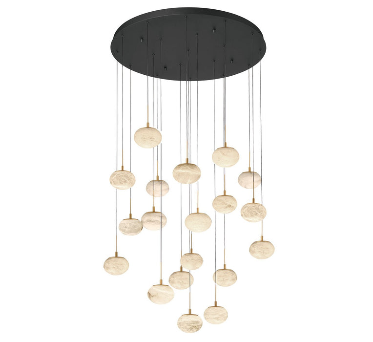 Lib & Co. - 12122-02 - LED Chandelier - Calcolo - Matte black