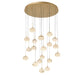 Lib & Co. - 12122-030 - LED Chandelier - Calcolo - Painted Antique Brass