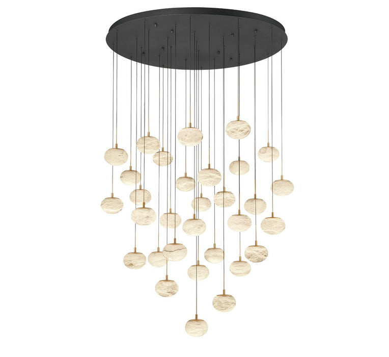 Lib & Co. - 12123-02 - LED Chandelier - Calcolo - Matte black