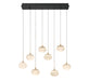 Lib & Co. - 12124-02 - LED Chandelier - Calcolo - Matte black