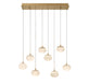 Lib & Co. - 12124-030 - LED Chandelier - Calcolo - Painted Antique Brass