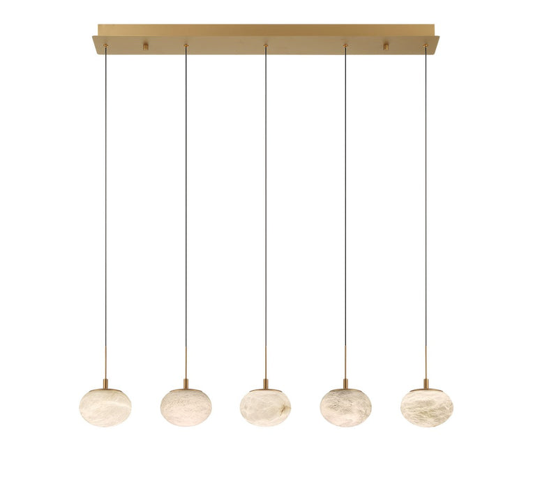 Lib & Co. - 12125-030 - LED Chandelier - Calcolo - Painted Antique Brass