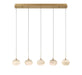 Lib & Co. - 12125-030 - LED Chandelier - Calcolo - Painted Antique Brass