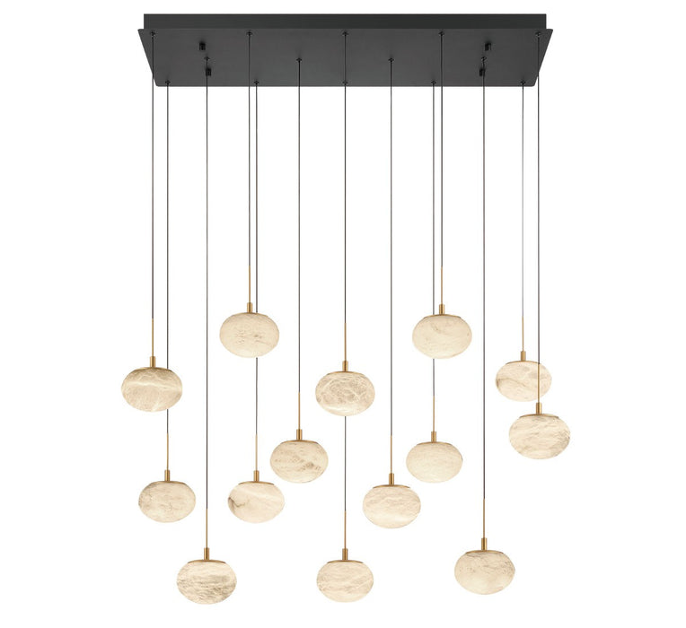 Lib & Co. - 12126-02 - LED Chandelier - Calcolo - Matte black