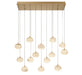 Lib & Co. - 12126-030 - LED Chandelier - Calcolo - Painted Antique Brass