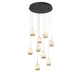 Lib & Co. - 12137-02 - LED Chandelier - Lucidata - Matte Black