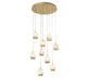 Lib & Co. - 12137-030 - LED Chandelier - Lucidata - Painted Antique Brass
