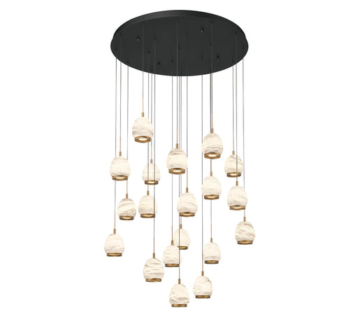 Lucidata LED Chandelier Matte Black