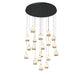 Lib & Co. - 12138-02 - LED Chandelier - Lucidata - Matte Black